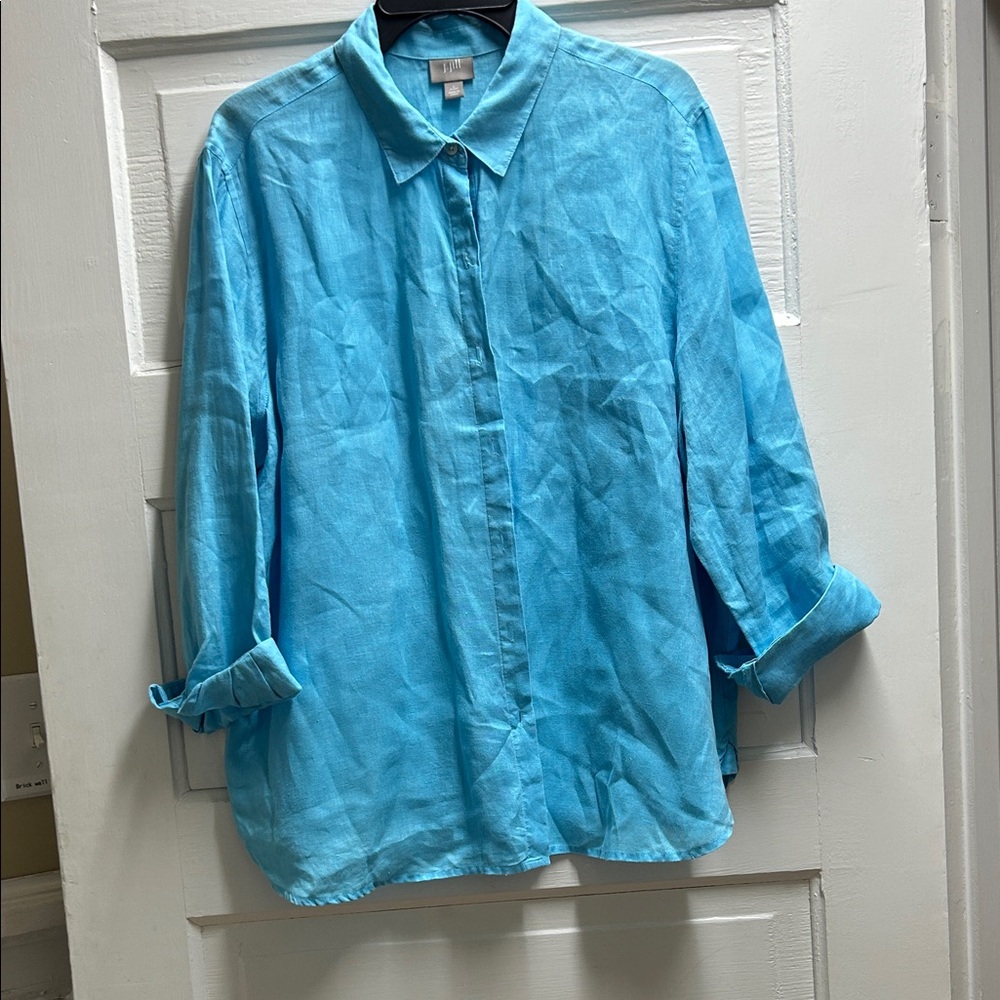 J. Jill Turquoise Blouse